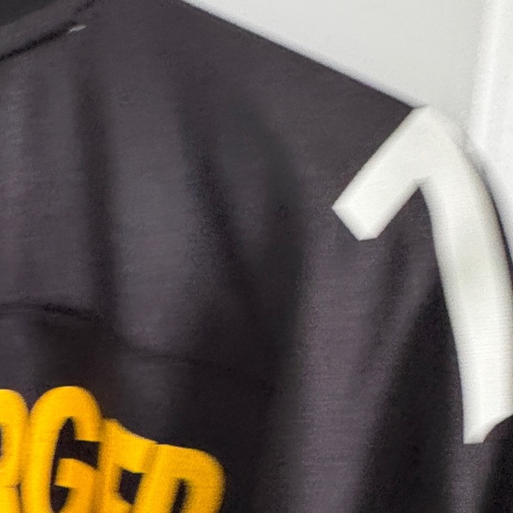 Steelers Roetglisberger 7 Reebok Black NFL Equipment Jersey - Picture 10 of 11